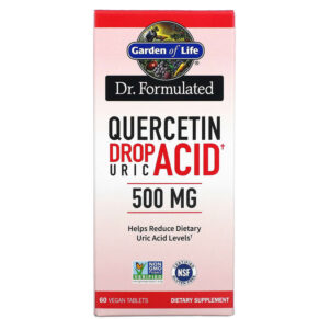 Thực phẩm chức năng Garden of Life Dr. Formulated Quercetin Drop Uric Acid 500 mg 60 Vegan Tablets 658010130523