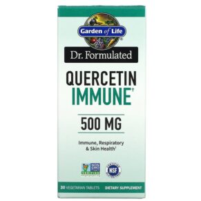 Thực phẩm chức năng Garden of Life Dr. Formulated Quercetin Immune 500 mg 30 Vegetarian Tablets 658010130547