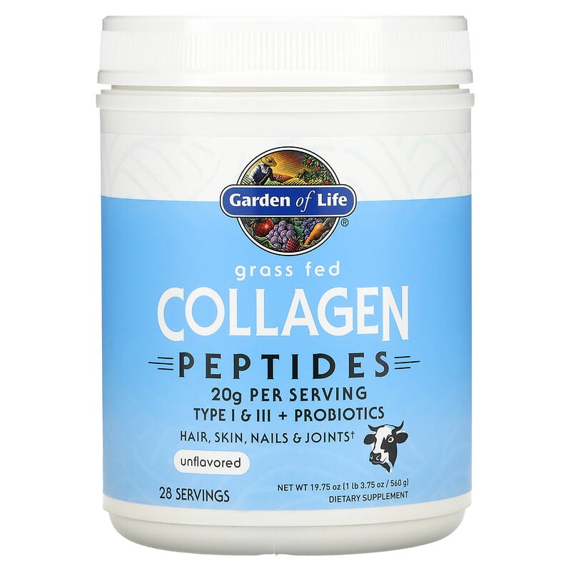 Garden of Life Grass Fed Collagen Peptides Unflavored 19.75 oz (560 g) 8 Thực phẩm chức năng Garden of Life Grass Fed Collagen Peptides Unflavored 19.75 oz (560 g) 658010124591