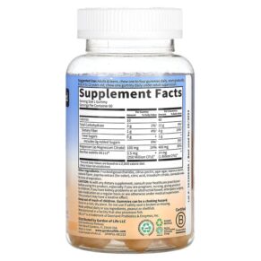 Thực phẩm bổ sung Garden of Life Magnesium with Pre & Probiotics Gummies Peach 60 Gummies 658010132695