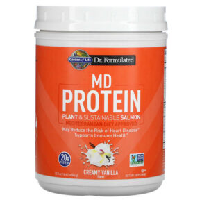 Thực phẩm chức năng Garden of Life MD Protein Plant & Sustainable Salmon Creamy Vanilla 22.71 oz (644 g) 658010129589