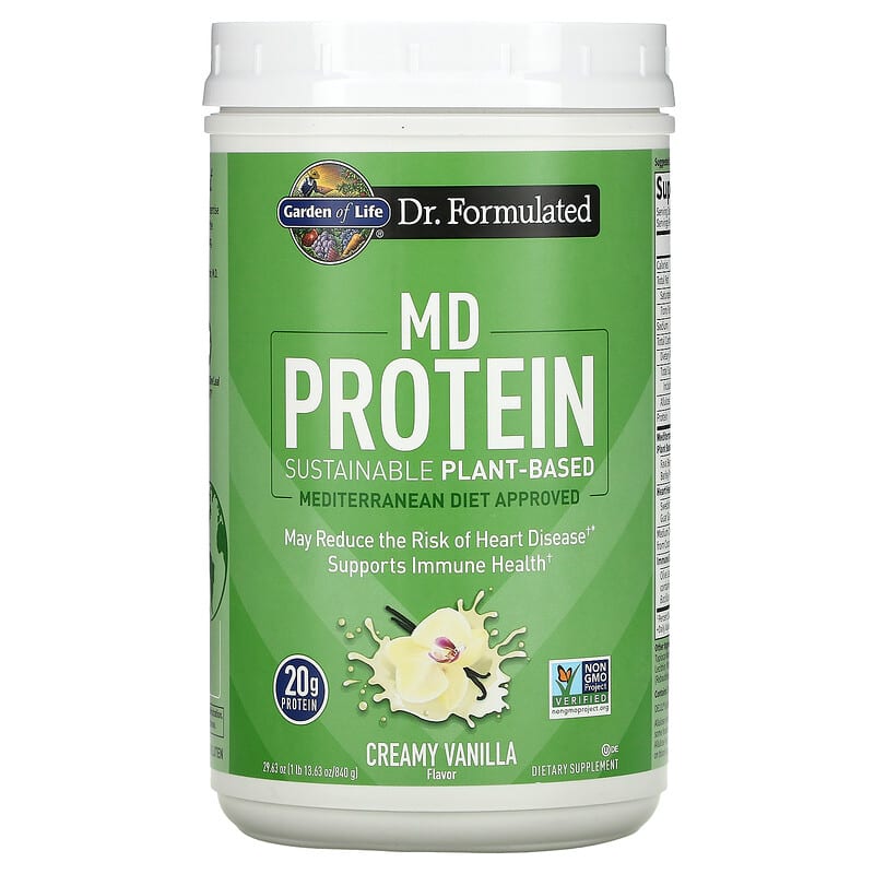 Garden of Life MD Protein Sustainable Plant-Based Creamy Vanilla 29.63 oz (840 g) 8 Thực phẩm chức năng Garden of Life MD Protein Sustainable Plant-Based Creamy Vanilla 29.63 oz (840 g) 658010129534
