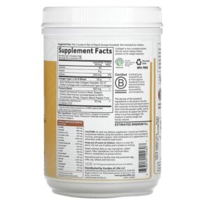 Thực phẩm bổ sung Garden of Life Multi-Sourced Collagen Turmeric Apple Cinnamon 7.76 oz (220 g) 658010124607