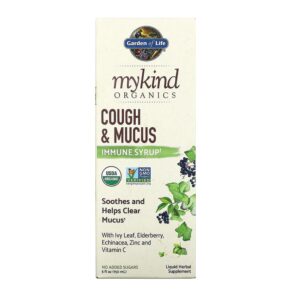 Thực phẩm chức năng Garden of Life MyKind Organics Cough & Mucus Immune Syrup 5 fl oz (150 ml) 658010128148