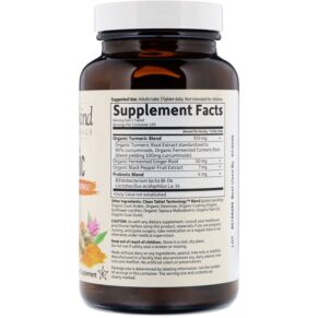 Thực phẩm bổ sung Garden of Life MyKind Organics Extra Strength Turmeric Inflammatory Response 120 Vegan Tablets 658010122894