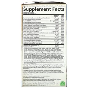 Thực phẩm bổ sung Garden of Life MyKind Organics Men's Multi 120 Vegan Tablets 658010117654