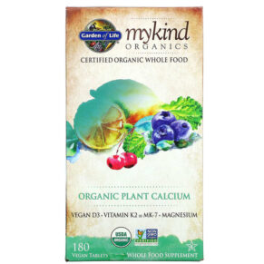 Thực phẩm chức năng Garden of Life MyKind Organics Organic Plant Calcium 180 Vegan Tablets 658010117616