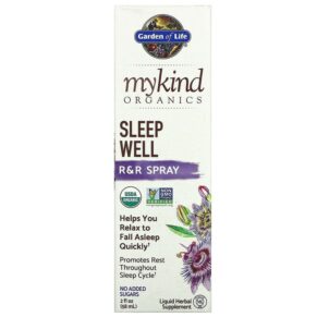 Thực phẩm bổ sung Garden of Life MyKind Organics Sleep Well R&R Spray 2 fl oz (58 ml) 658010123211