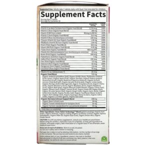 Thực phẩm bổ sung Garden of Life MyKind Organics Women's Multi 40+ 60 Vegan Tablets 658010117777