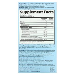 Thực phẩm bổ sung Garden of Life Oceans 3 Beyond Omega-3 with OmegaXanthin 60 Softgels 658010113854
