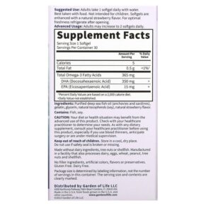Thực phẩm bổ sung Garden of Life Oceans Mom Prenatal DHA Strawberry 350 mg 30 Softgels 658010113953