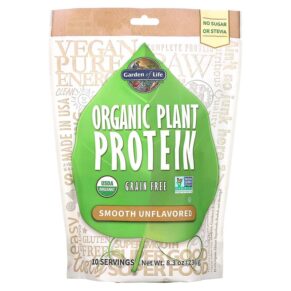 Thực phẩm chức năng Garden of Life Organic Plant Protein Grain Free Smooth Unflavored 8.3 oz (236 g) 658010118637