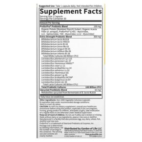 Thực phẩm bổ sung Garden of Life Probiotics 100 Billion 30 Vegetarian Capsules 658010131797