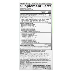 Thực phẩm bổ sung Garden of Life Probiotics Immune 50 Billion 30 Vegetarian Capsules 658010131810
