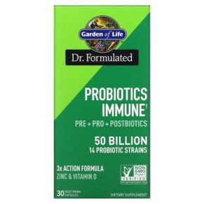 Thực phẩm chức năng Garden of Life Probiotics Immune 50 Billion 30 Vegetarian Capsules 658010131810