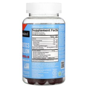 Thực phẩm bổ sung Garden of Life Probiotics Kids. Strawberry 5 Billion 60 Gummies 658010131407