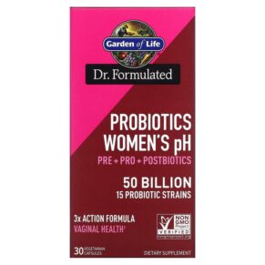 Thực phẩm chức năng Garden of Life Probiotics Women's pH 50 Billion 30 Vegetarian Capsules 658010131957