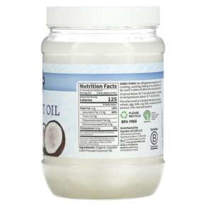 Thực phẩm bổ sung Garden of Life Raw Extra Virgin Coconut Oil 29 fl oz (858 ml) 658010118866
