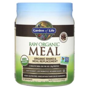 Thực phẩm chức năng Garden of Life RAW Organic Meal Shake & Meal Replacement Chocolate Cacao 1 lb 2 oz (509 g) 658010116954