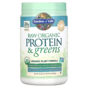 Thực phẩm chức năng Garden of Life RAW Organic Protein & Greens Plant Formula Lightly Sweet 22.92 oz (650 g) 658010118682