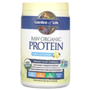 Thực phẩm chức năng Garden of Life RAW Organic Protein Organic Plant Formula Vanilla 21.86 oz (620 g) 658010116039