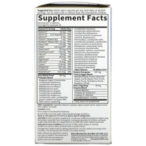 Thực phẩm bổ sung Garden of Life RAW Probiotics Men 85 Billion Live Cultures 90 Vegetarian Capsules 658010115650