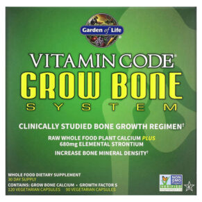 Thực phẩm chức năng Garden of Life Vitamin Code Grow Bone System 2 Part Program 658010114011
