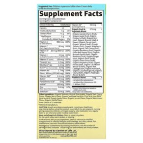 Thực phẩm bổ sung Garden of Life Vitamin Code Kids Chewable Whole Food Multivitamin Cherry Berry 30 Chewable Bears 658010114394