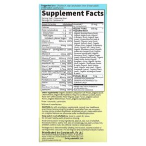 Thực phẩm bổ sung Garden of Life Vitamin Code Kids Chewable Whole Food Multivitamin Cherry Berry 60 Chewable Bears 658010114400