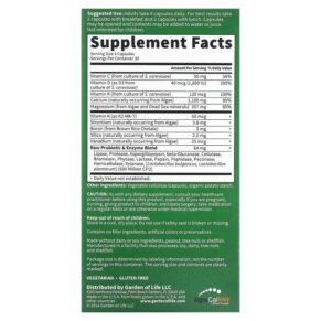 Thực phẩm bổ sung Garden of Life Vitamin Code RAW Calcium 120 Vegetarian Capsules 658010113908