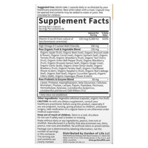 Thực phẩm bổ sung Garden of Life Vitamin Code RAW D3 125 mcg (5.000 IU) 60 Vegetarian Capsules 658010115865