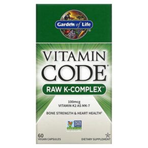Thực phẩm chức năng Garden of Life Vitamin Code RAW K-Complex 60 Vegan Capsules 658010116510