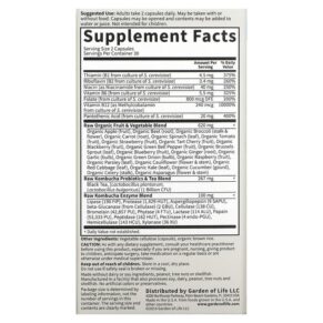 Thực phẩm bổ sung Garden of Life Vitamin Code RAW Kombucha 60 Vegan Capsules 658010113939