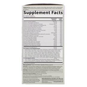 Thực phẩm bổ sung Garden of Life Vitamin Code RAW Prenatal 180 Vegetarian Capsules 658010115902