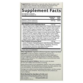 Thực phẩm bổ sung Garden of Life Vitamin Code RAW Vitamin C 60 Vegan Capsules 658010113816