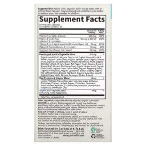 Thực phẩm bổ sung Garden of Life Vitamin Code RAW Vitamin E 60 Vegetarian Capsules 658010113779