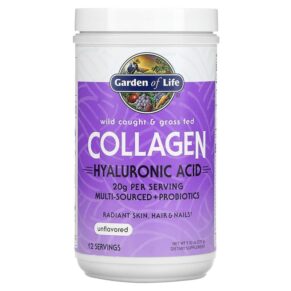 Thực phẩm chức năng Garden of Life Wild Caught & Grass Fed Collagen Hyaluronic Acid Unflavored 9.52 oz (270 g) 658010130745