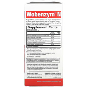 Thực phẩm bổ sung Garden of Life Wobenzym N Joint Health 100 Enteric-Coated Tablets 310539029305