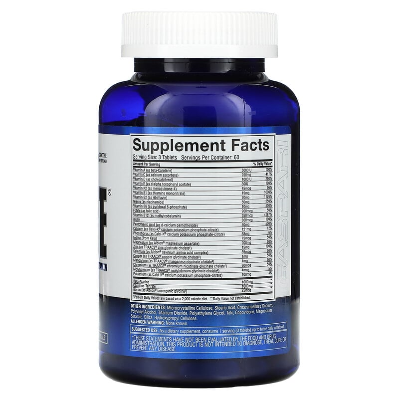 Gaspari Nutrition ANAVITE The Ultimate Performance Multi-Vitamin 180 Tablets 2 Thực phẩm bổ sung Gaspari Nutrition ANAVITE The Ultimate Performance Multi-Vitamin 180 Tablets 646511006980