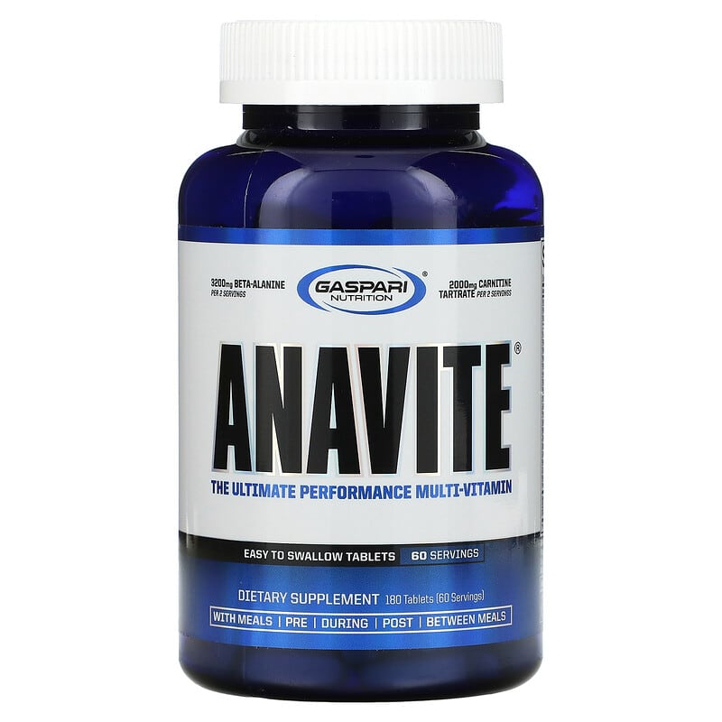 Gaspari Nutrition ANAVITE The Ultimate Performance Multi-Vitamin 180 Tablets 8 Thực phẩm chức năng Gaspari Nutrition ANAVITE The Ultimate Performance Multi-Vitamin 180 Tablets 646511006980