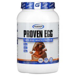 Thực phẩm chức năng Gaspari Nutrition Proven Egg 100% Egg White Protein Salted Caramel 2 lb (900 g) 646511026858