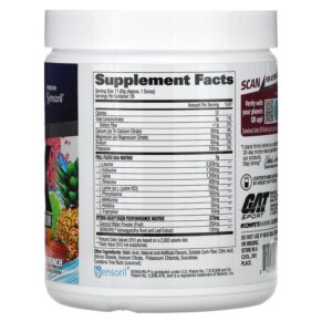 Thực phẩm bổ sung GAT Flexx EAAs + Hydration Fruit Punch 12.2 oz (345 g) 816170023042