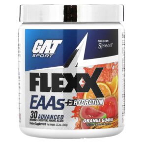 Thực phẩm chức năng GAT Flexx EAAs + Hydration Orange Guava 12.2 oz (345 g) 816170022472