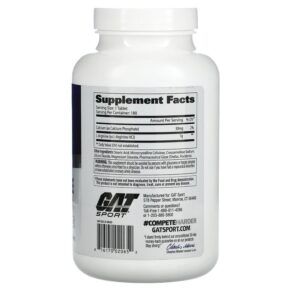 Thực phẩm bổ sung GAT L-Arginine 180 Tablets 816170020652