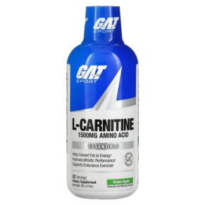 Thực phẩm chức năng GAT L-Carnitine Amino Acid Green Apple 1.500 mg 16 oz (473 ml) 859613000446