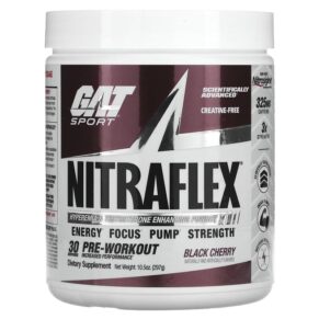 Thực phẩm chức năng GAT Sport NITRAFLEX Black Cherry 10.5 oz (297 g) 859613647009
