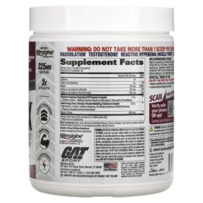 Thực phẩm bổ sung GAT Sport NITRAFLEX Fruit Punch 11.1 oz (315 g) 859613648907