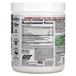 Thực phẩm bổ sung GAT Sport NITRAFLEX Green Apple 10.1 oz (285 g) 859613648884