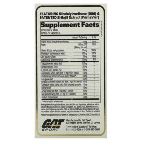 Thực phẩm bổ sung GAT Testrol Gold ES Testosterone Booster 60 Tablets 816170021390