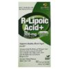 Thực phẩm chức năng Genceutic Naturals R-Lipoic Acid+ 300 mg 60 Vegetarian Capsules 896245001052
